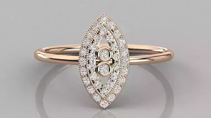 Women solitaire ring 3dm stl render detail 