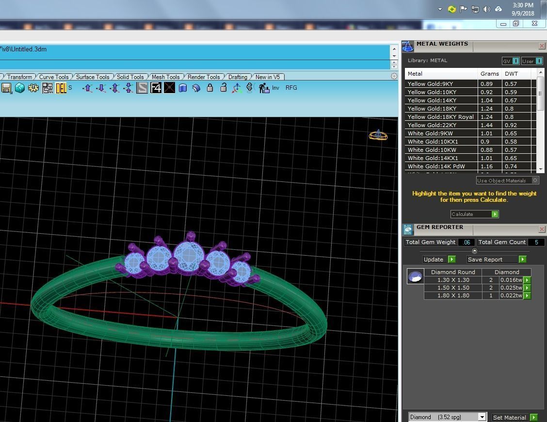Women solitaire ring 3dm stl render detail  3D print model_9
