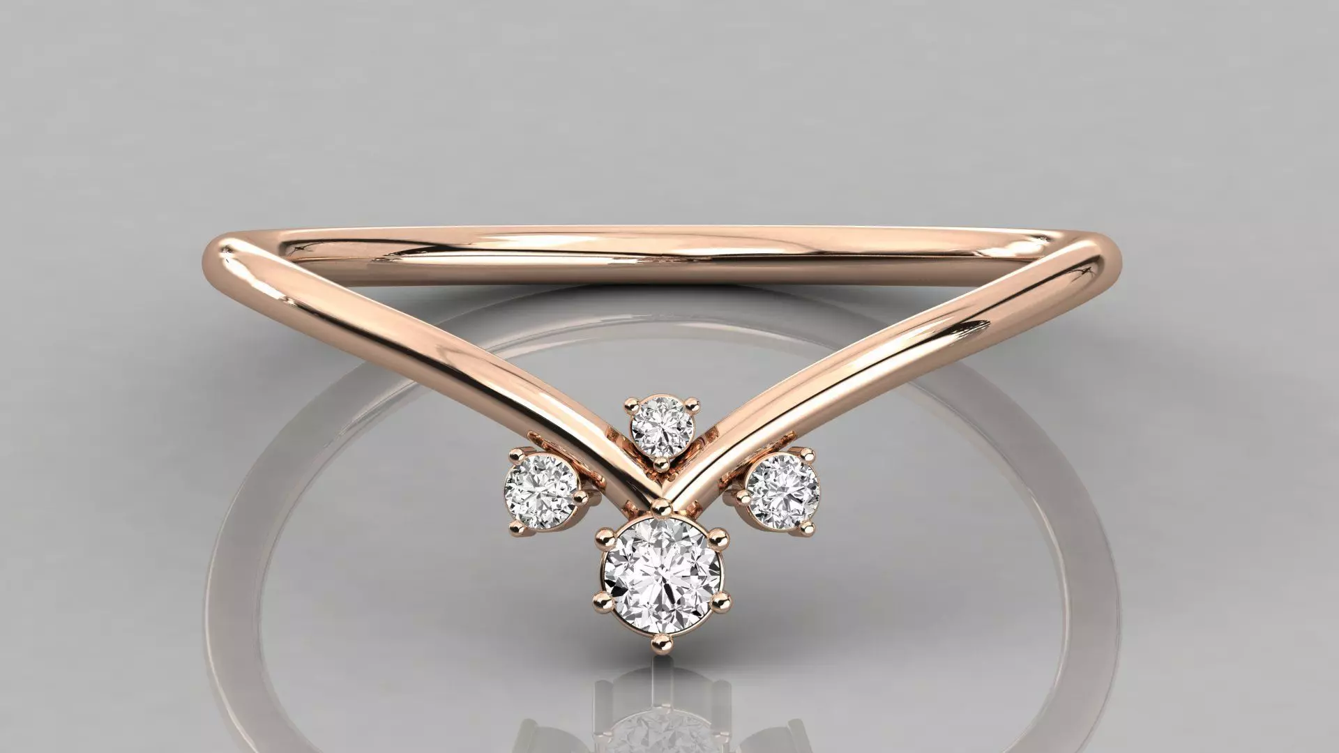 Women solitaire ring 3dm stl render detail 3D print model