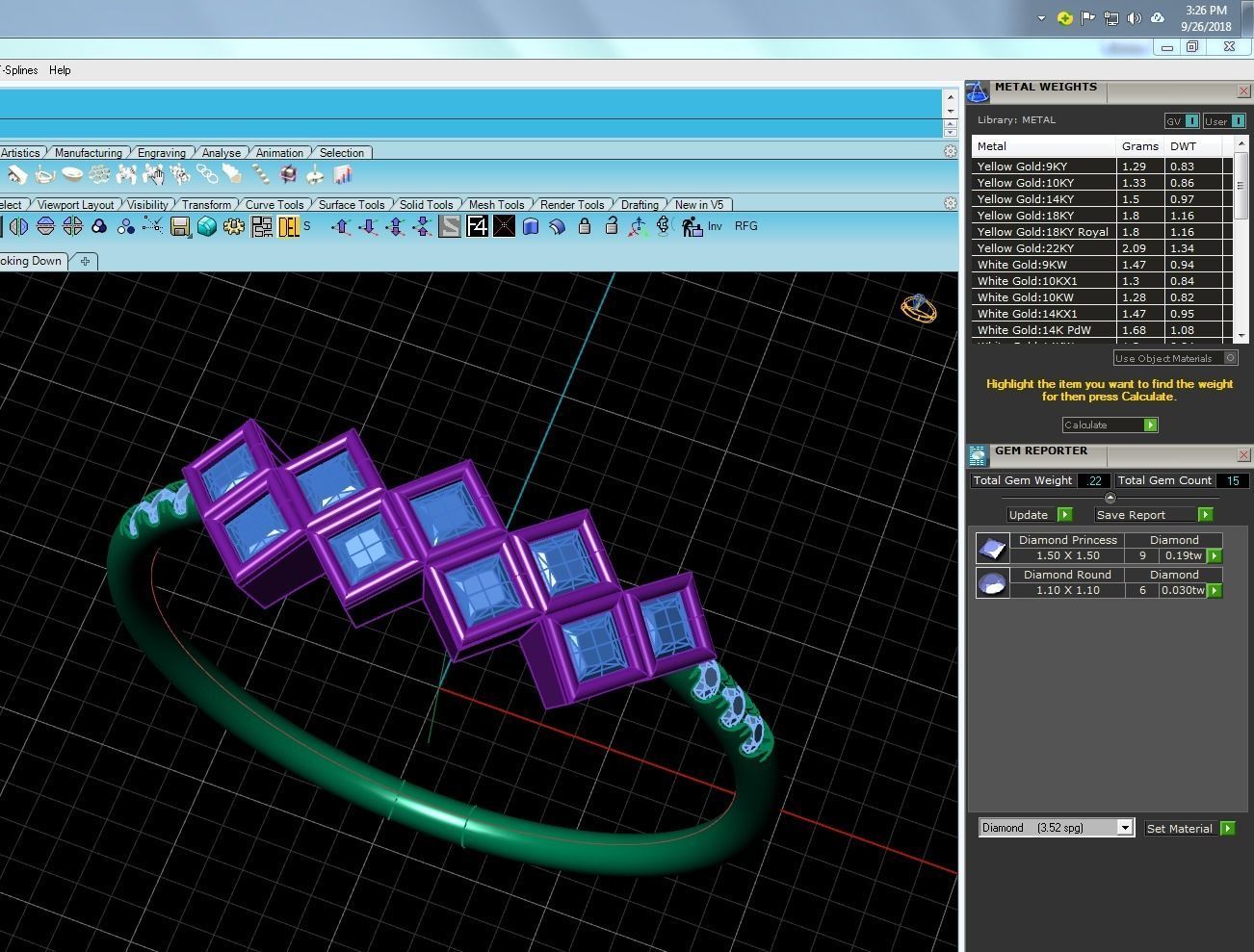Women solitaire ring 3dm stl render detail  3D print model_9