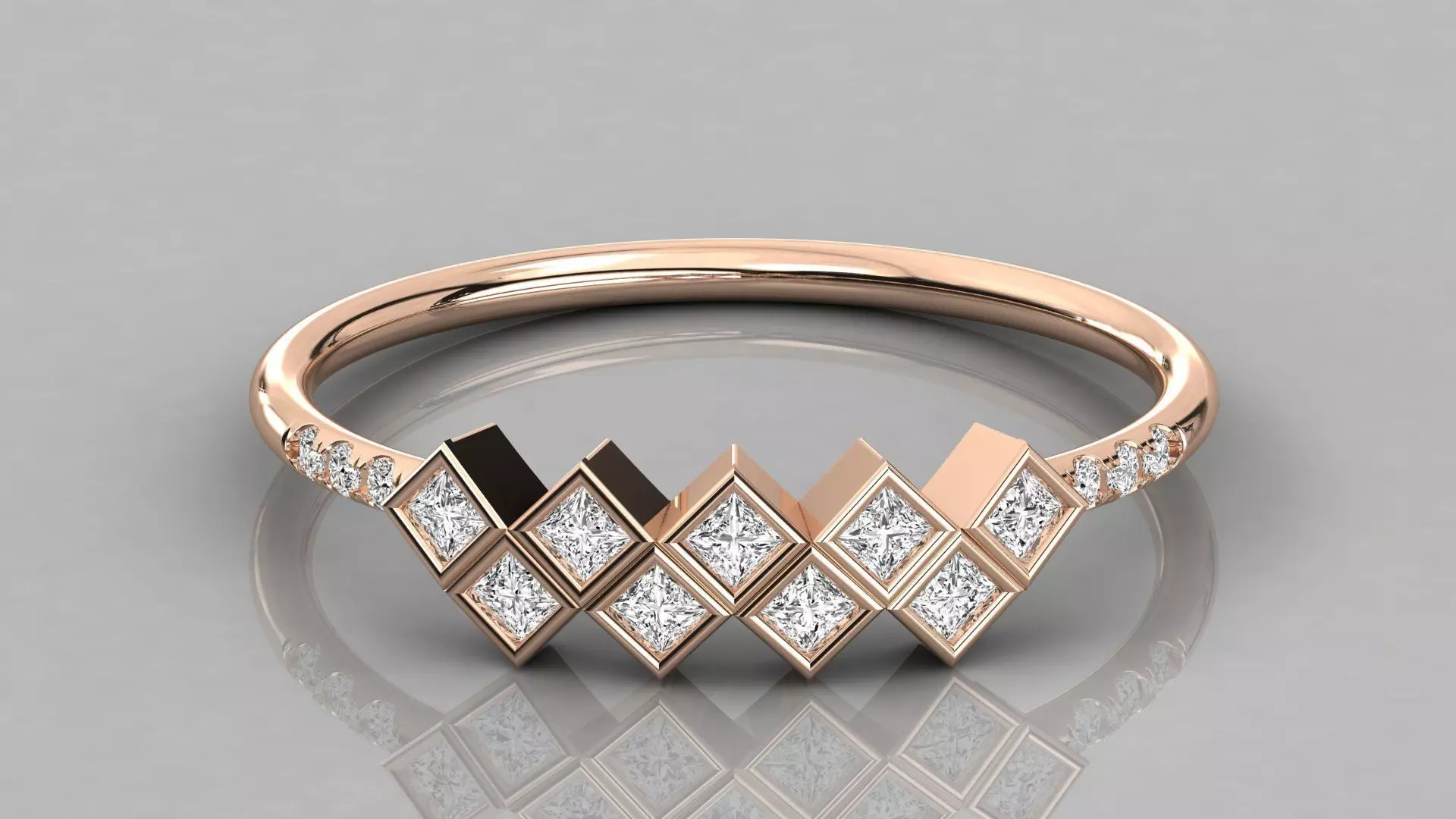 Women solitaire ring 3dm stl render detail  3D print model_0