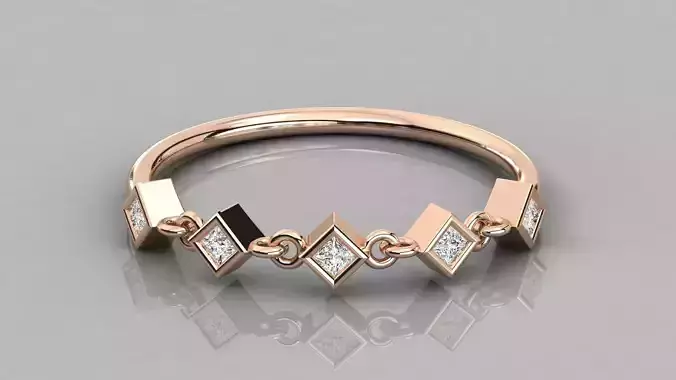 Women solitaire ring 3dm stl render detail 