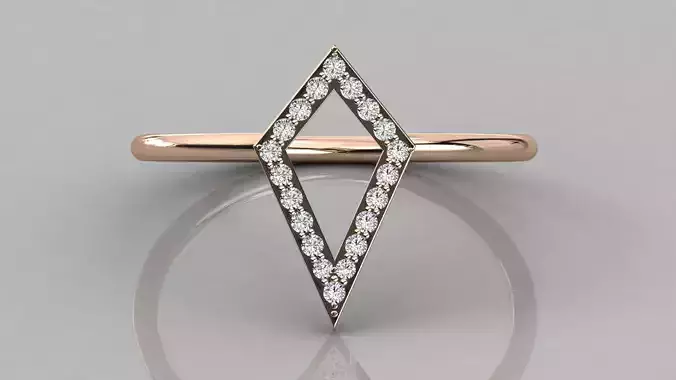Women solitaire ring 3dm stl render detail  3D print model