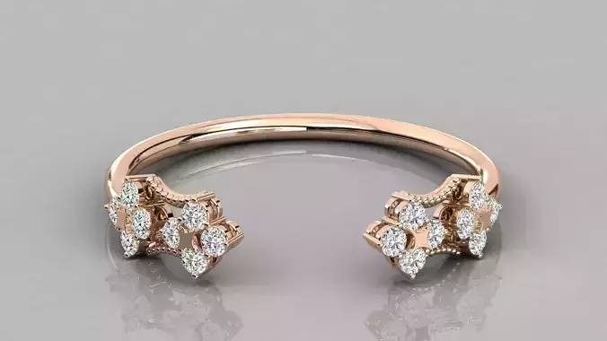 Women solitaire ring 3dm stl render detail 