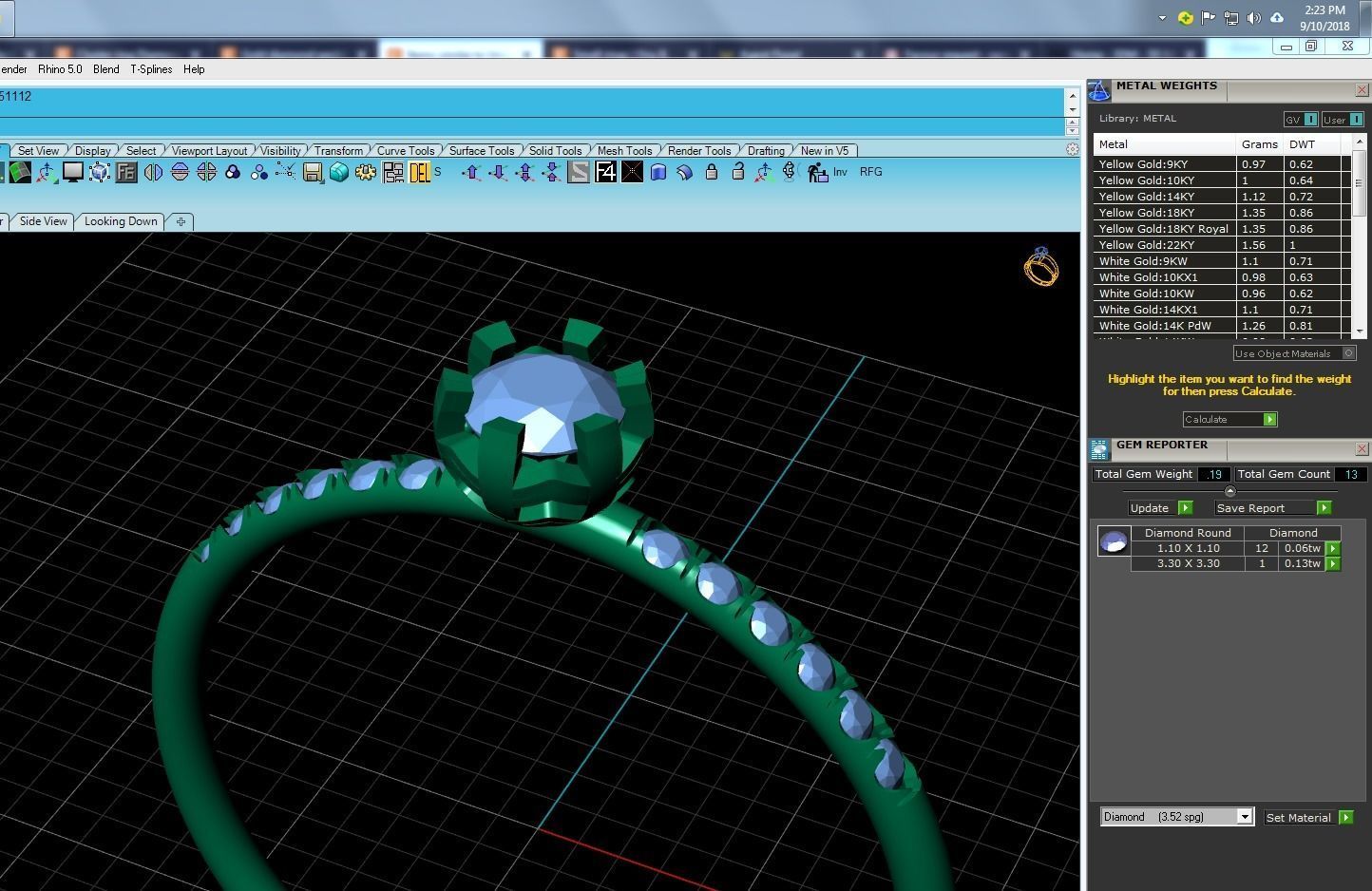 Women solitaire ring 3dm stl render detail  3D print model_9