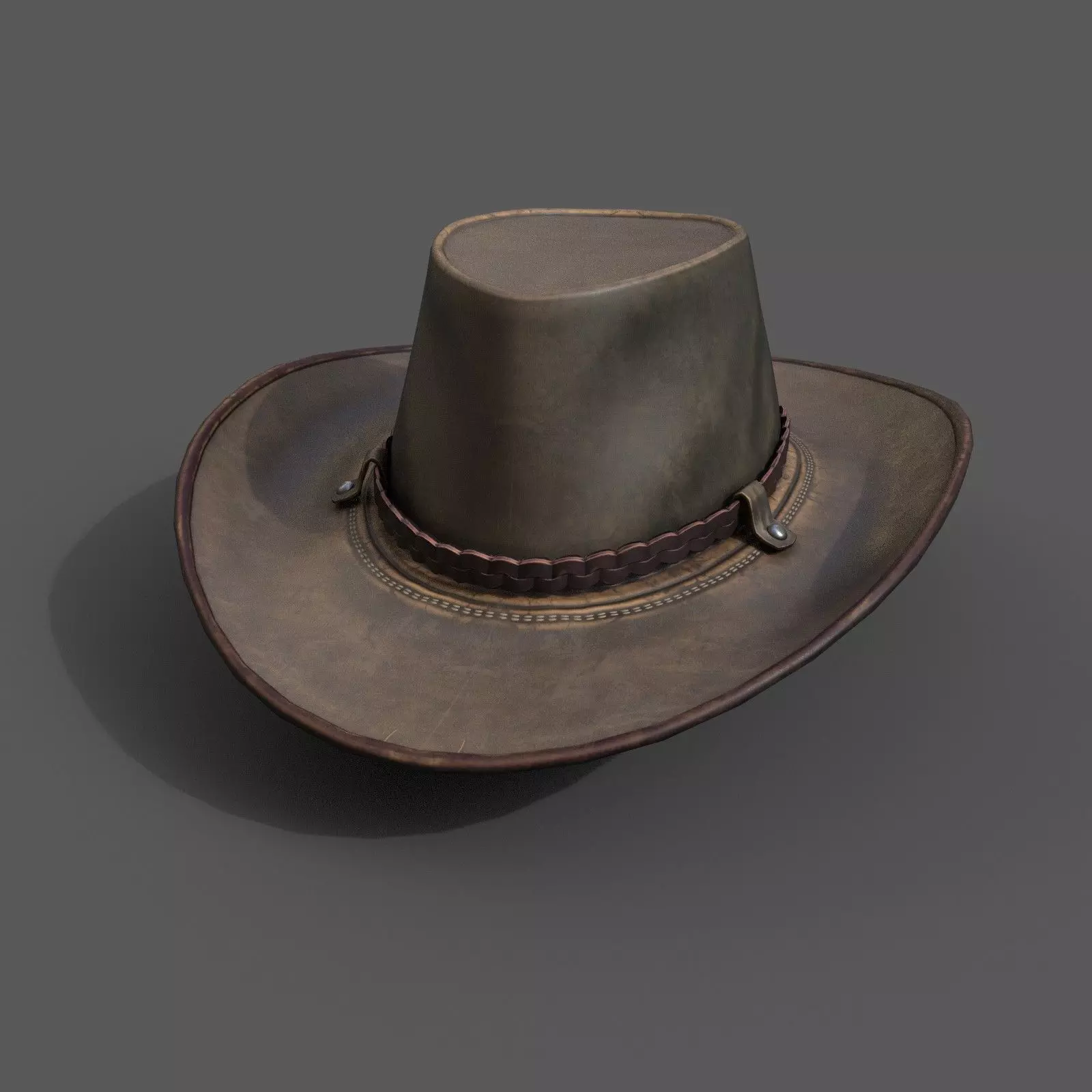 Human Hat ver 3 Low-poly 3D model_0