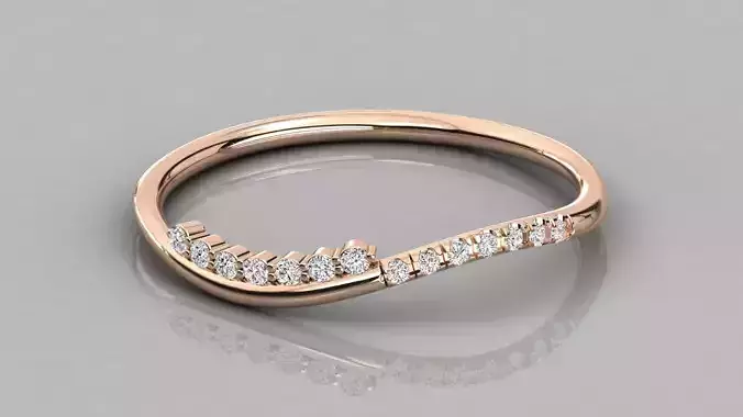 Women solitaire ring 3dm stl render detail 