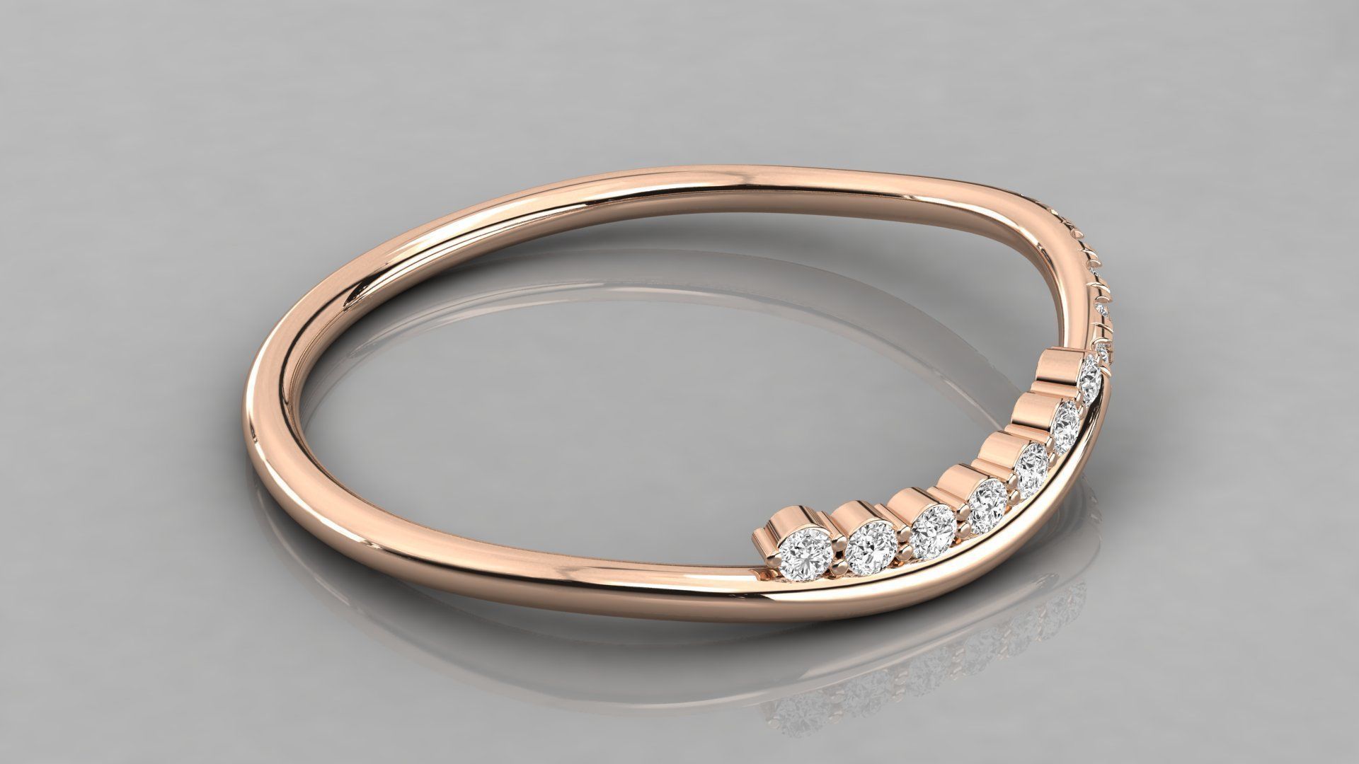 Women solitaire ring 3dm stl render detail 3D print model_4