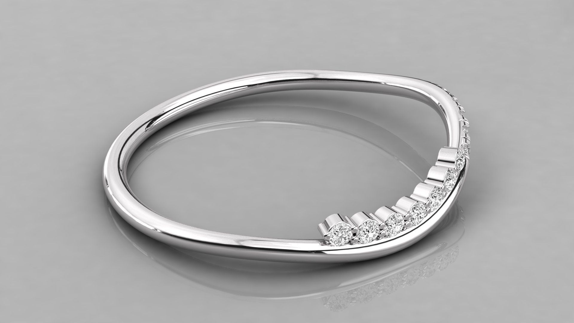 Women solitaire ring 3dm stl render detail 3D print model_5