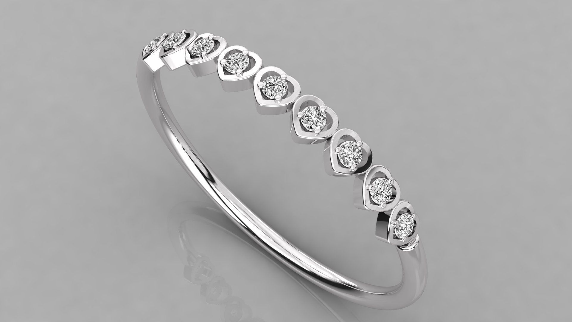 Women solitaire ring 3dm stl render detail 3D print model_2