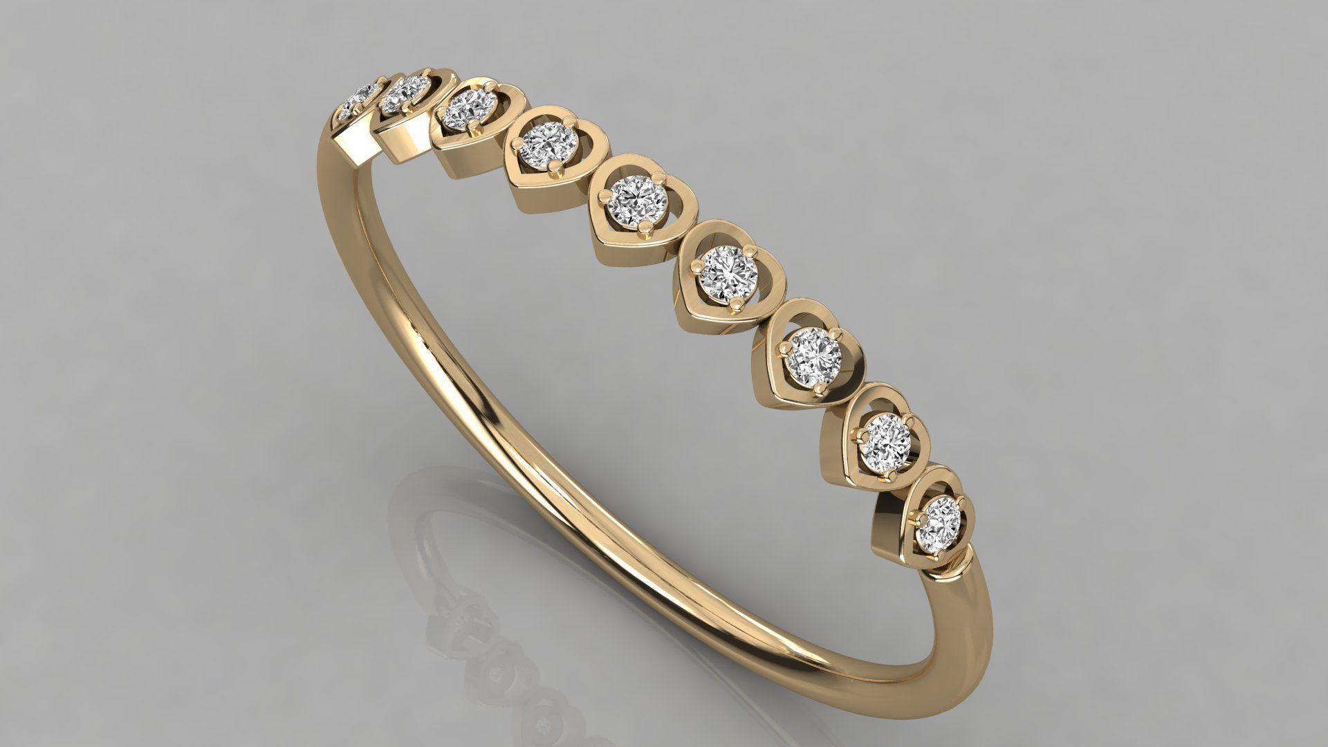 Women solitaire ring 3dm stl render detail 3D print model_3