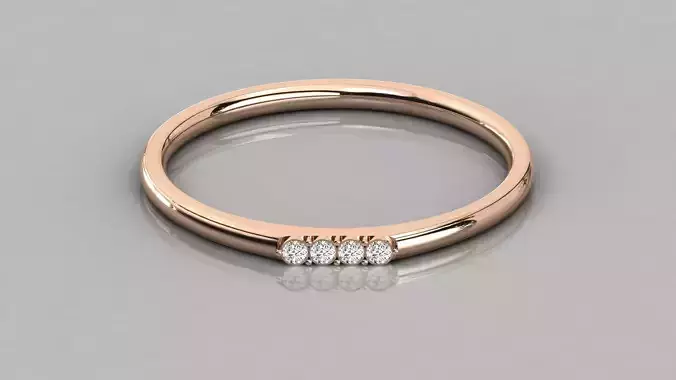 Women solitaire ring 3dm stl render detail 