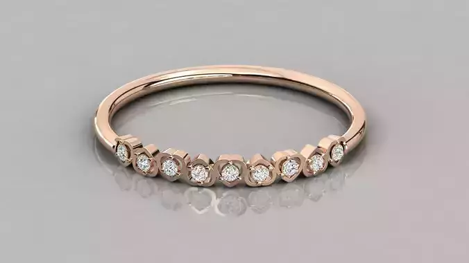 Women solitaire ring 3dm stl render detail 