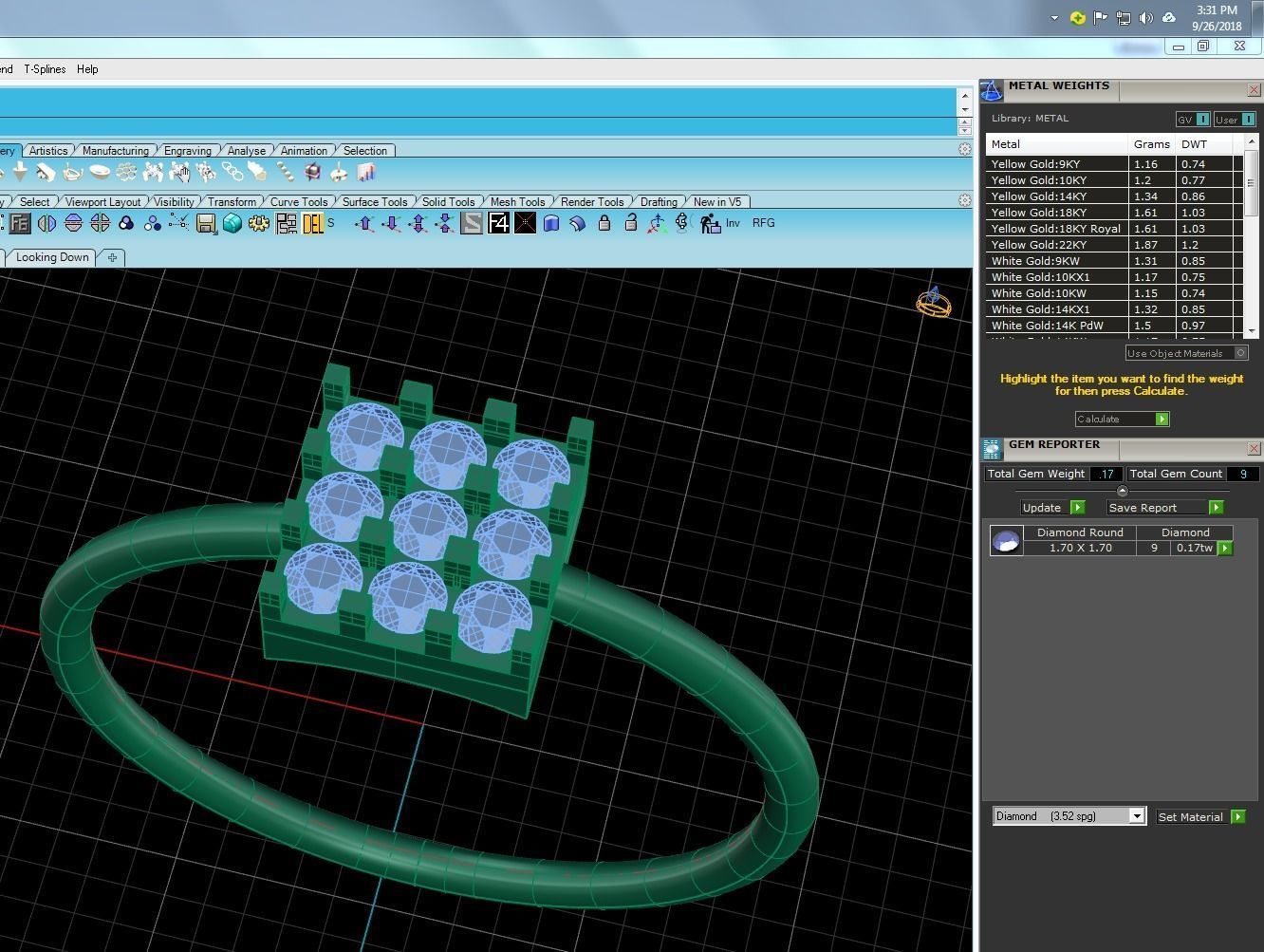 Women solitaire ring 3dm stl render detail  3D print model_9