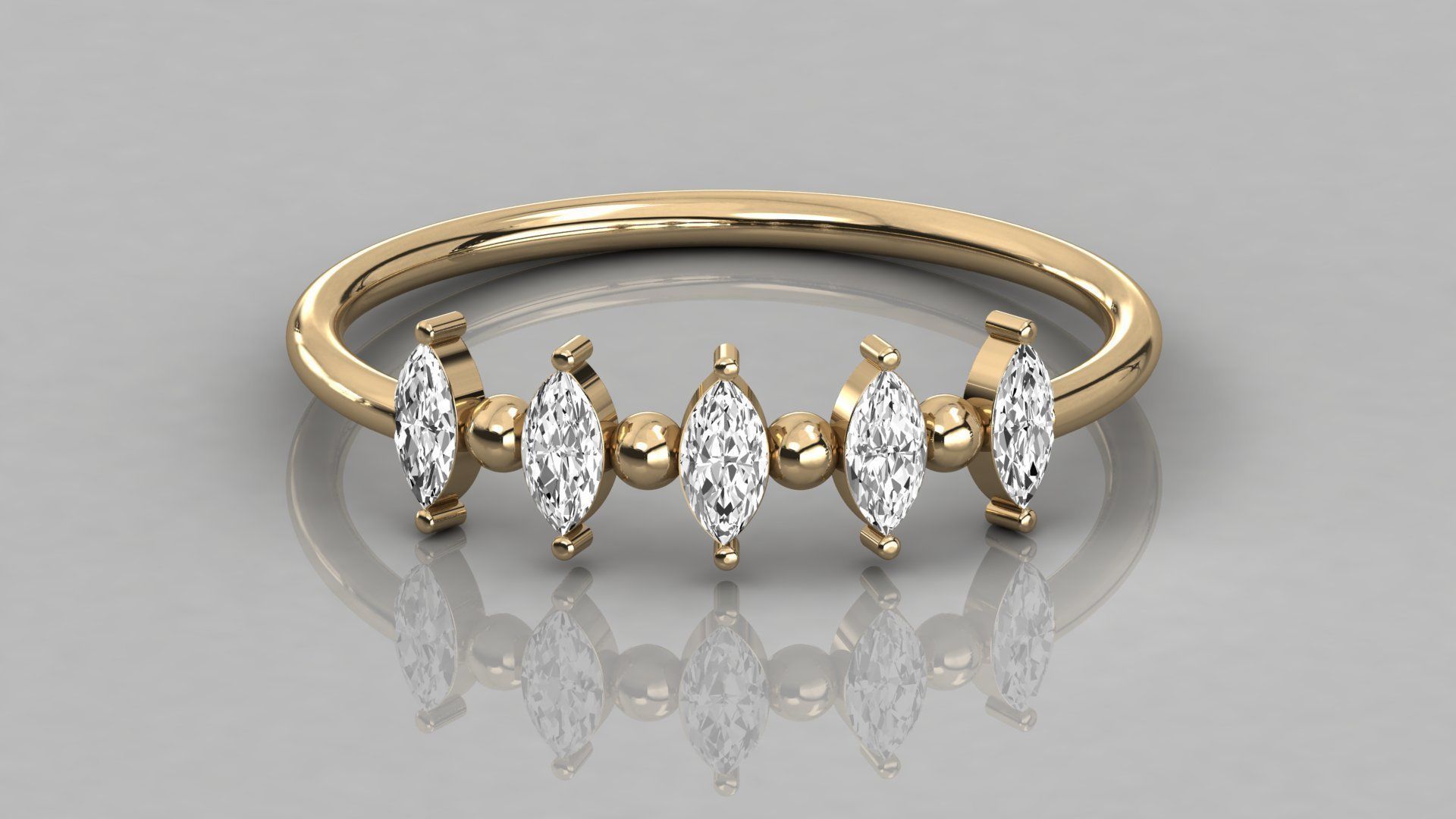 Women solitaire ring 3dm stl render detail 3D print model_8