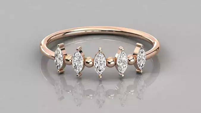 Women solitaire ring 3dm stl render detail 