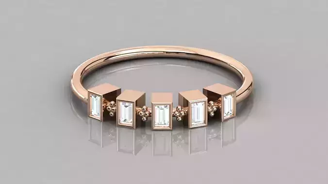 Women solitaire ring 3dm stl render detail  3D print model