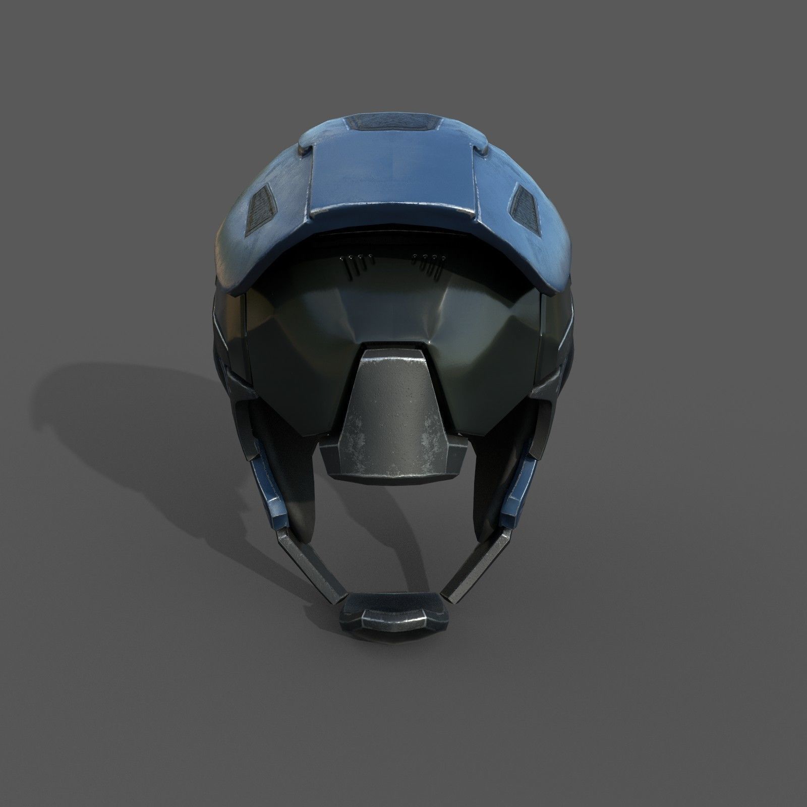 Helmet scifi ver 19 Low-poly 3D model_3
