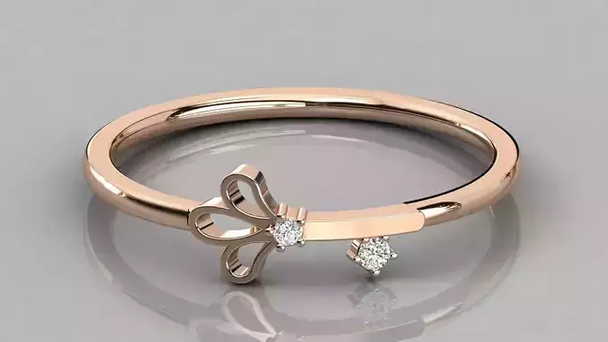 Women solitaire ring 3dm stl render detail 
