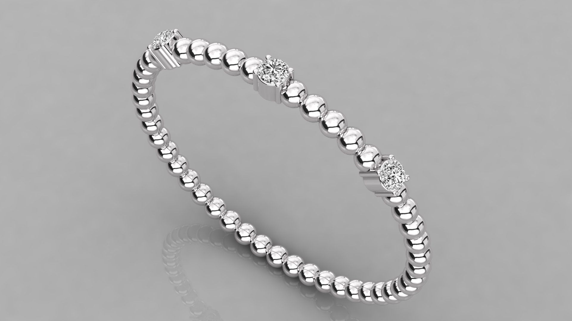 Women solitaire ring 3dm stl render detail 3D print model_2