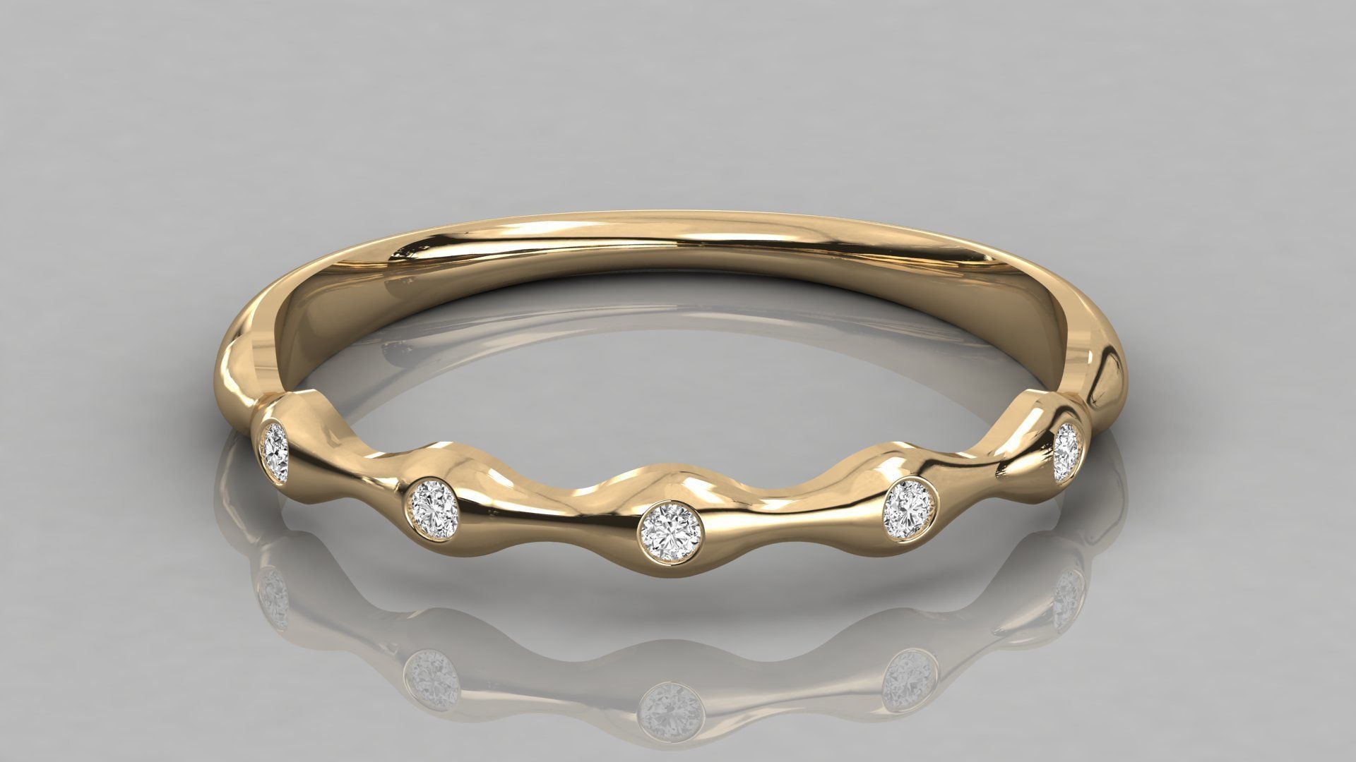 Women solitaire ring 3dm stl render detail  3D print model_8