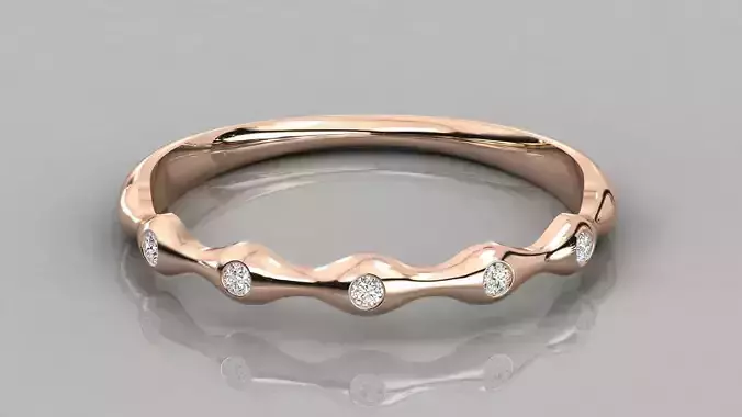 Women solitaire ring 3dm stl render detail 
