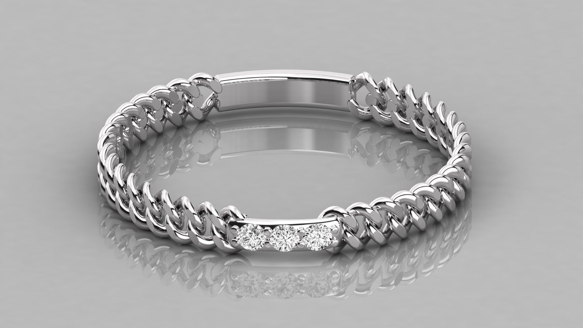 Women solitaire ring 3dm stl render detail 3D print model_7