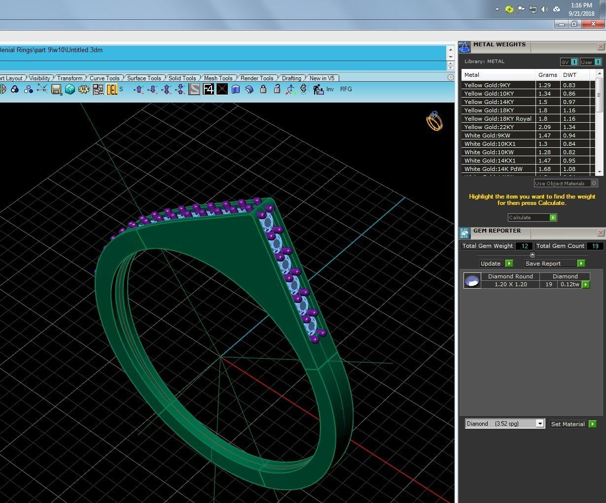Women solitaire ring 3dm stl render detail 3D print model_9