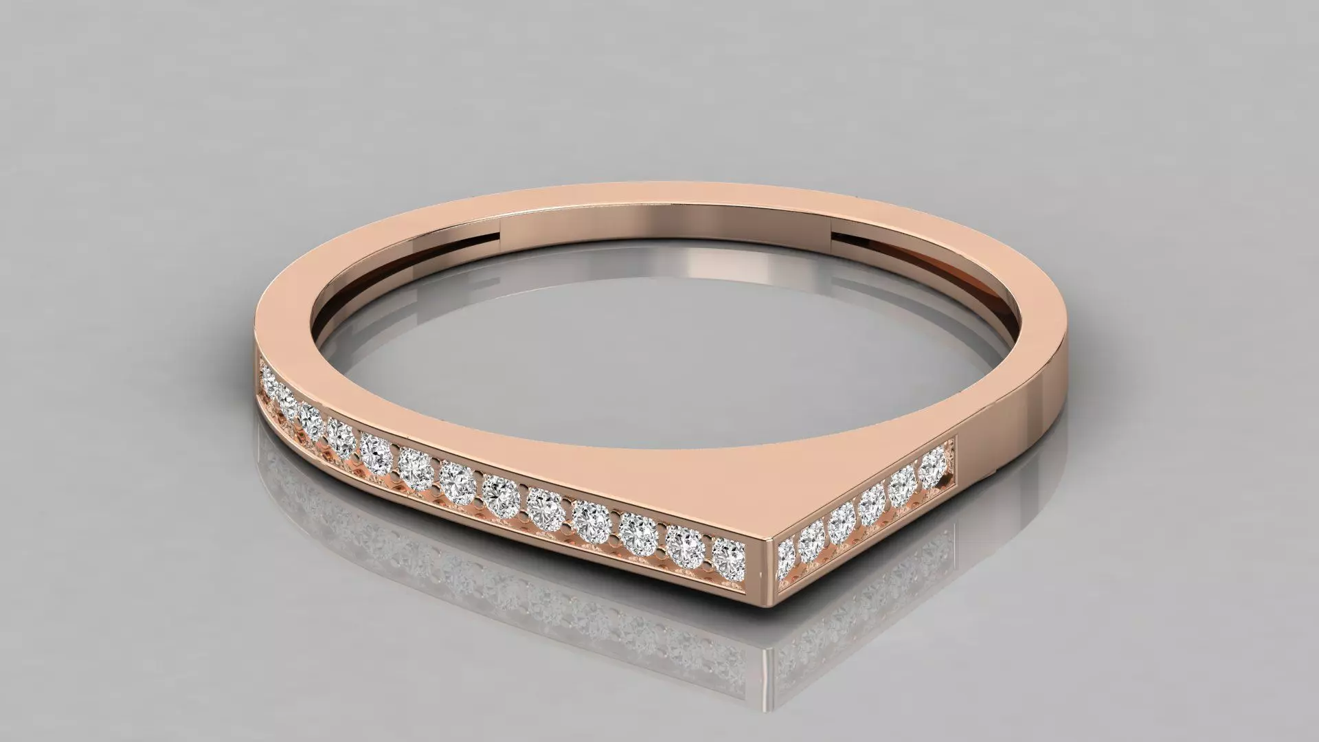 Women solitaire ring 3dm stl render detail 3D print model_0