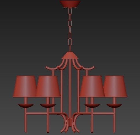 Classic chandelier 3D model_7