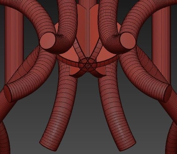 Classic chandelier 3D model_2