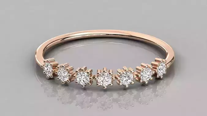 Women solitaire ring 3dm stl render detail 