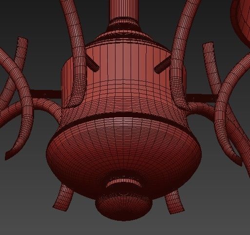 Classic chandelier 4 3D model_10