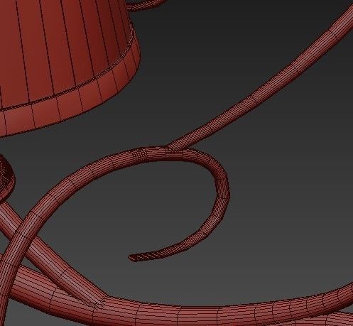 Classic chandelier 4 3D model_6