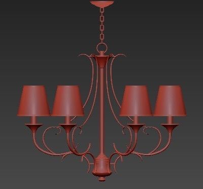 Classic chandelier 4 3D model_1