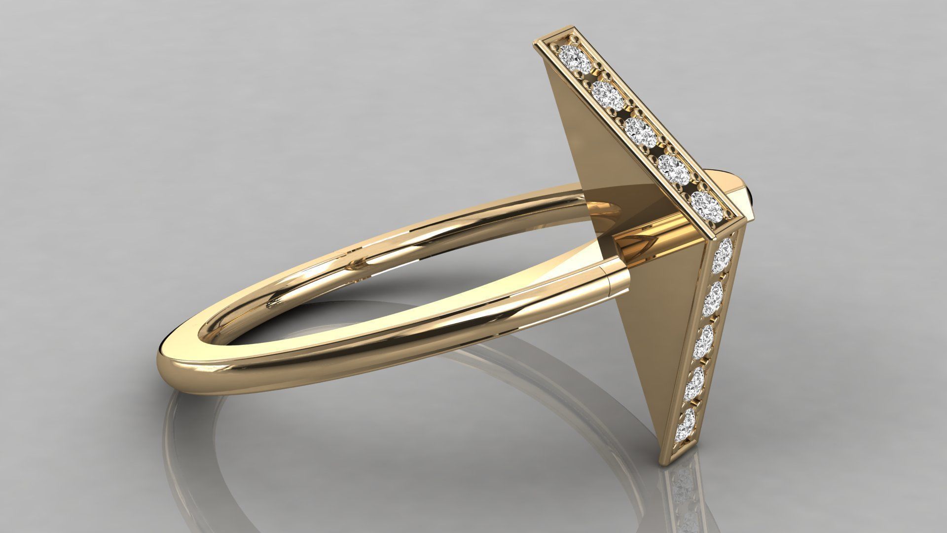 Women solitaire ring 3dm stl render detail  3D print model_6
