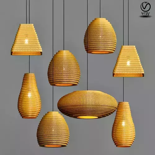 China wood pendant lapm