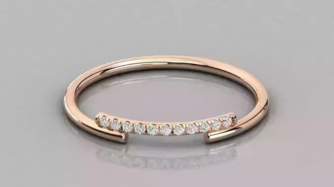 Women solitaire ring 3dm stl render detail 