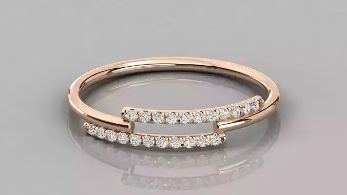 Women solitaire ring 3dm stl render detail 