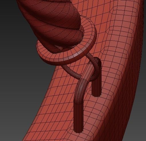 chendelier chandelier made of rope and bulbs 3D model_8