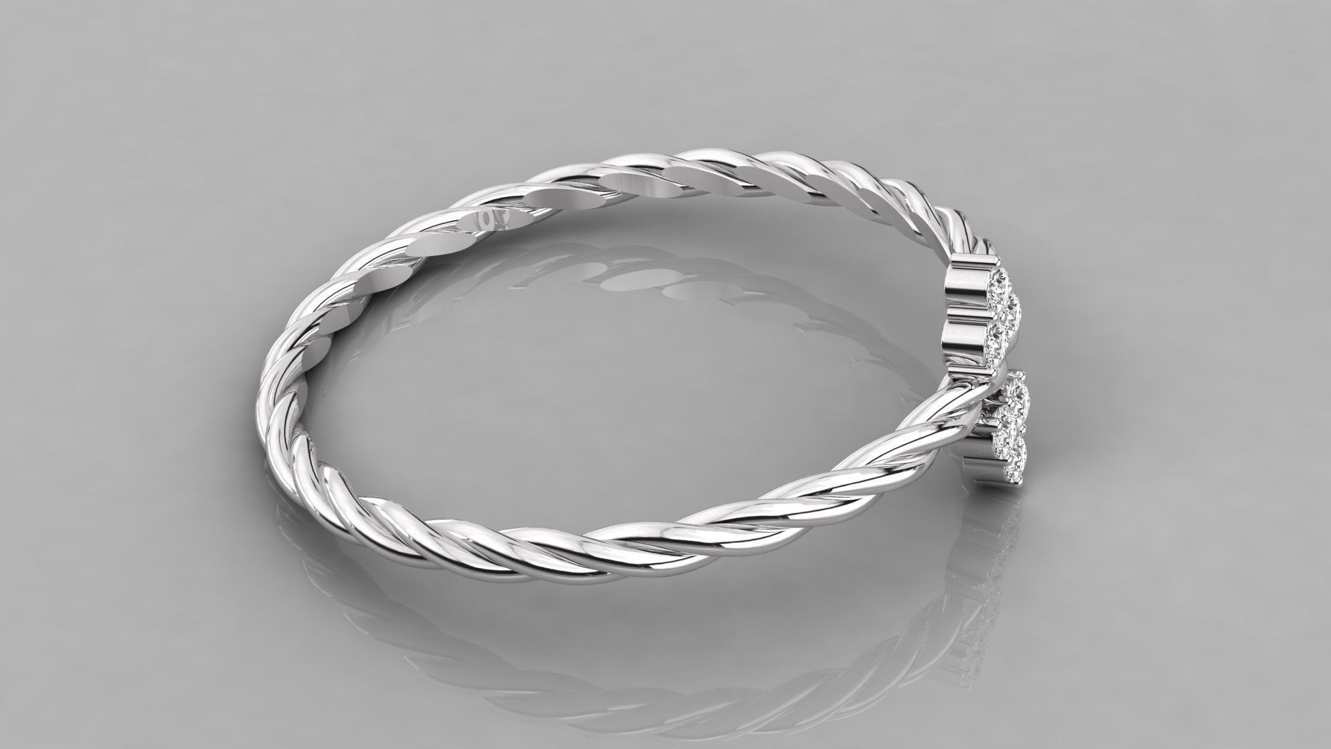 Women solitaire ring 3dm stl render detail  3D print model_5