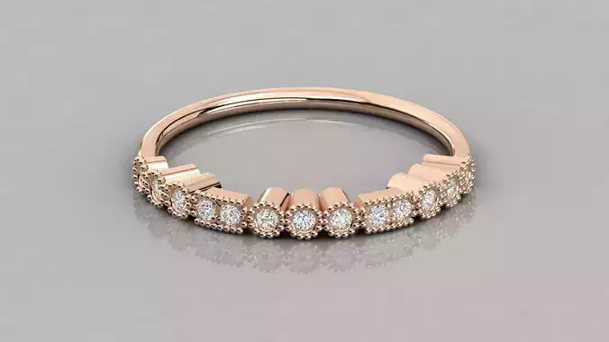 Women solitaire ring 3dm stl render detail 