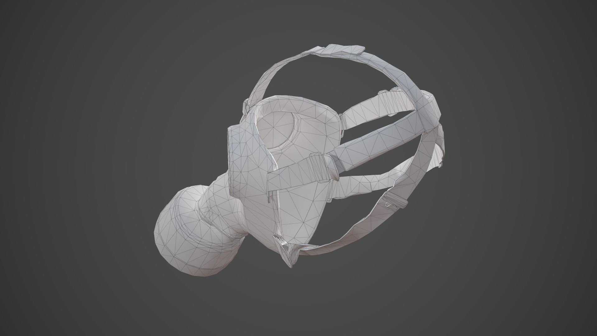 Gas Mask PBR GameReady Low-poly 3D model_14