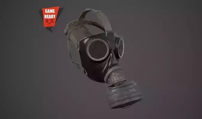 Gas Mask PBR GameReady Low-poly 3D model