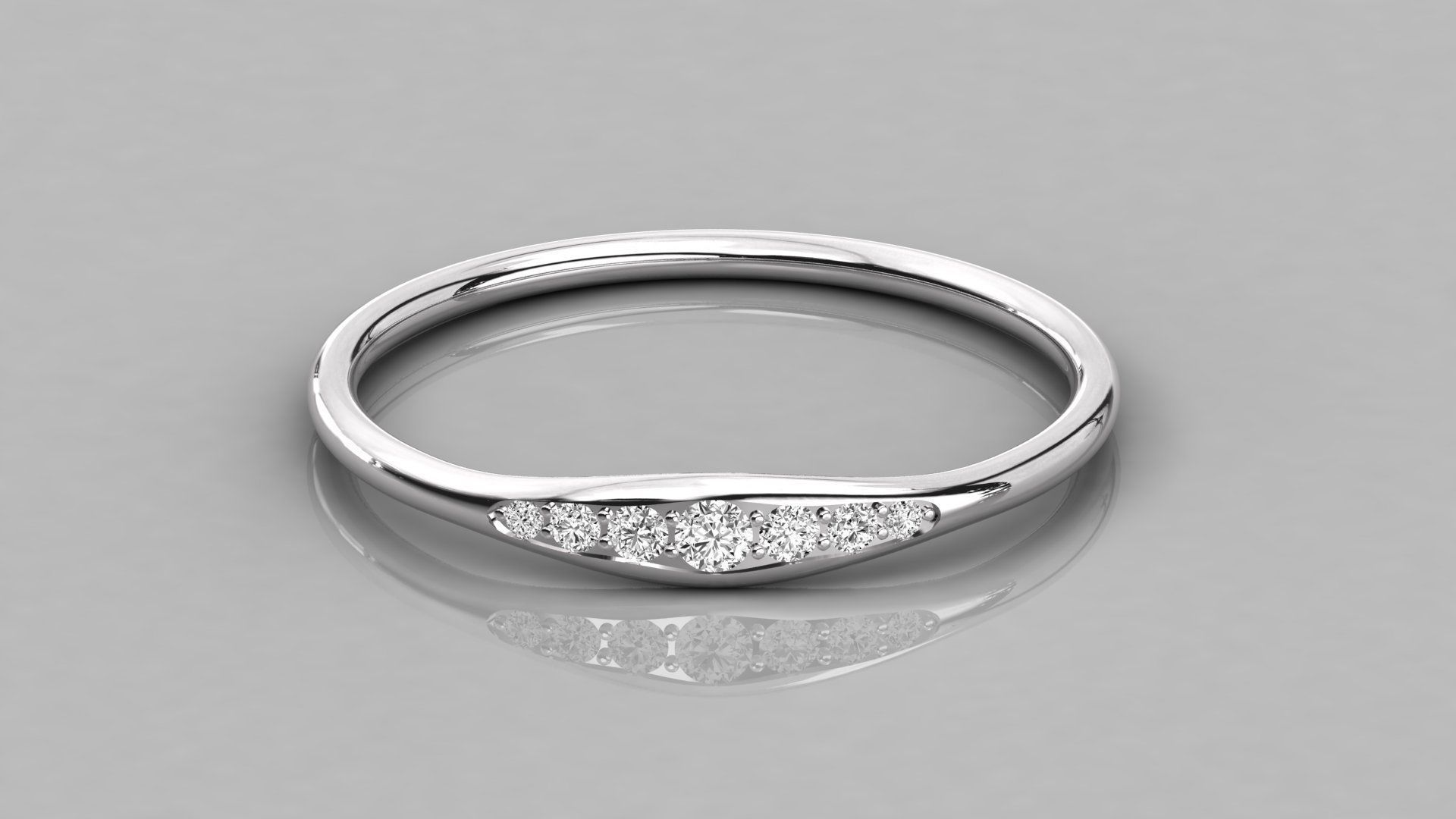 Women solitaire ring 3dm stl render detail  3D print model_7