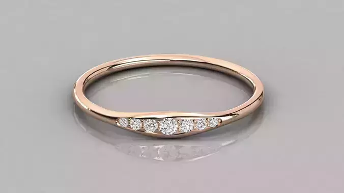 Women solitaire ring 3dm stl render detail 