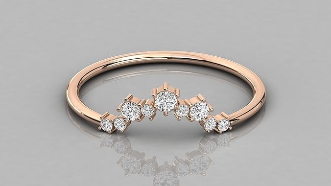 Women solitaire ring 3dm stl render detail  3D print model
