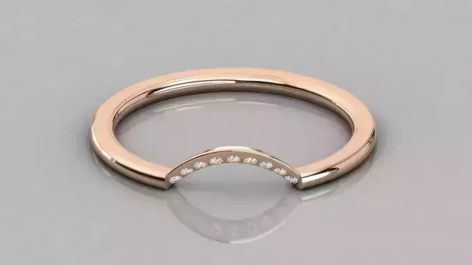 Women solitaire ring 3dm stl render detail 