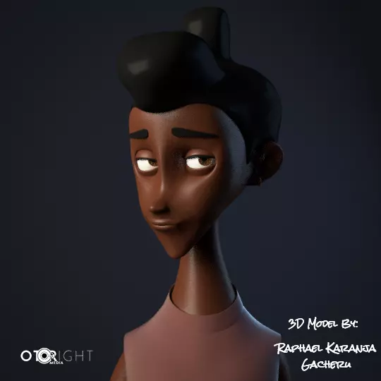 Lucy Blender Character  3D model_0