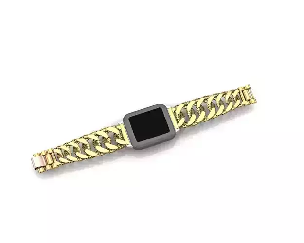 Apple Watch Cuban Chain Band 17cm 3D print model